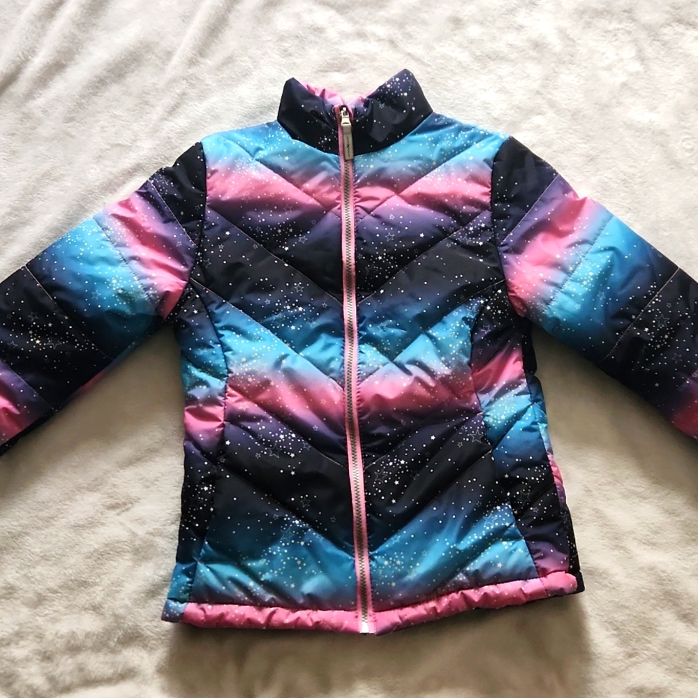 Kids pink,blue,purple,black puffer jacket